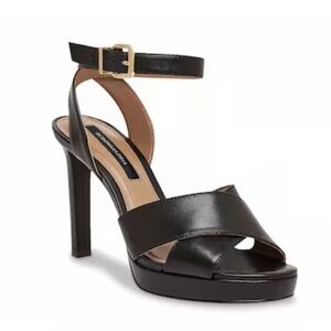 BCBGMAXAZRIA Leah Black High Heel Sandals sz 8.5